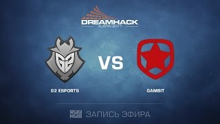 G2 esports vs. Gambit - Dreamhack Austin - Semifinal - map2 - de_train [yxo, Enkanis]