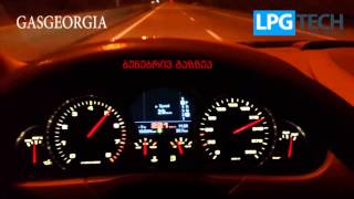 Porsche cayenne turbo cng (natural gas fuel) conversion by Gas Georgia "ტესტ დრაივ" აღმართზე