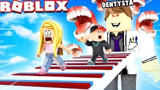 UCIEKAMY PRZED STRASZNYM DENTYSTĄ!! (Roblox Obby)|BELLA I VITO