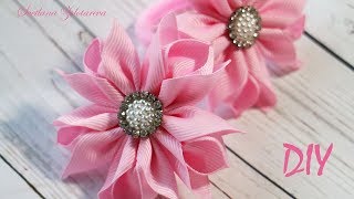 САМЫЕ ПРОСТЫЕ И КРАСИВЫЕ ? ЦВЕТЫ ИЗ РЕПСОВОЙ ЛЕНТЫ ? КАНЗАШИ ? Svetlana Zolotareva