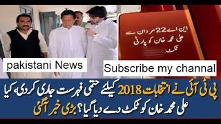 PTI Releases Final List of Candidates For Election 2018