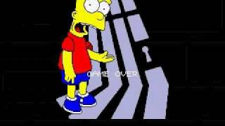 Simpsons: Bart vs. The Space Mutants Game Over Sega Genesis