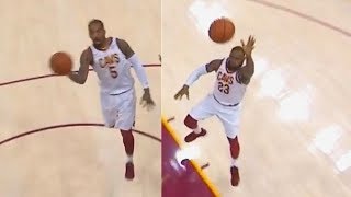 LeBron James & Jr Smith Alley-Oop to Larry Nance Jr In His Starting Debut! Cavaliers vs Pistons