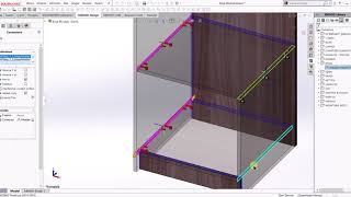 SolidWorks SWOOD - Minifiks ve kavela şablonu - Cam and Dowels template