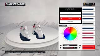 NBA 2k17 Shoes | Jordan 12 Mike bibby Olympic