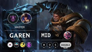 Garen Mid vs Irelia - KR Master Patch 9.12