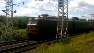 Соединённый грузовой поезд // ВЛ10У-477, ВЛ10У-440 и ВЛ10У-715