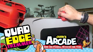 How to trim t-molding on a Nintendo arcade using a Fastcap Quad-Trimmer Pro Edgebanding