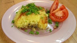 Картофельно-грибная запеканка - видео рецепт