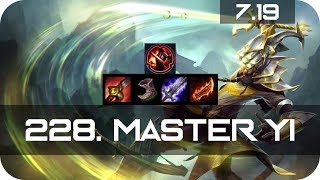 Master Yi Jungle vs Master Yi Season 7 s7 Patch 7.19 2017 Gameplay Guide Build Normals
