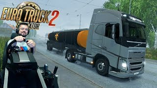 Опасные грузоперевозки в суровой России Euro Truck Simulator 2 на руле Fanatec CSL Elite PS4