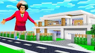 PROFESSORA MALVADA GIGANTE APARECEU NA MINHA CASA DO MINECRAFT!!