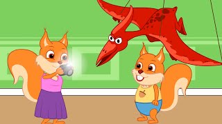 Famille d'Écureuil - Dinosaures Anciens Animé 2022 en Français