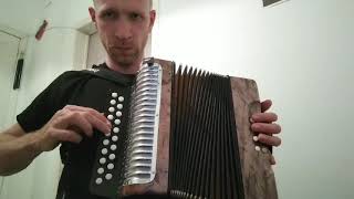 Lambada on diatonic accordion Tutorial. Ламбада - Разбор. Диатоническая гармонь Hohner Erica (A/D)