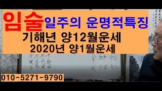 임술일주의 운명적특징  기해년 양12월운세 2020년양1월운세