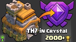 TH7 GETTING TO CRYSTAL LEAGUE! - Push That Rush Ep.13 - Clash of Clans