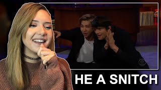 Hide & Seek with BTS, James Corden & Ashton Kutcher Reaction (JOON A SNITCH)