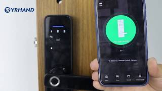 Биометрический замок YRhand X2. Установка на выставочную дверь.