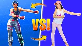 FORTNITE DANCE challenge in REAL life или ФОРТНАЙТ челлендж ТАНЦЫ в РЕАЛЬНОЙ ЖИЗНИ / JUST DANCE
