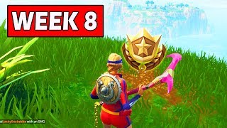 "Search Between Three Oversized Seats" Fortnite Week 8 Battle Star Challenge!