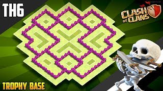 New Ultimate TH6 HYBRID/TROPHY Base 2018!! COC Town Hall 6 (TH6) Hybrid Base Design - Clash of Clans