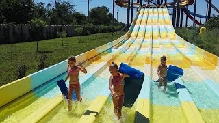 ⭐️ Vlog ⭐️ АКВАПАРК Одесса 2016 катаемся на горках, плаваем в бассейнах Have fun in Aquapark Odessa
