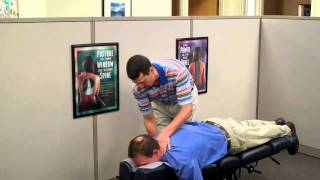 Male Chiropractic Adjustment