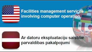 Learn Latvian vocabulary #Topic = Computer related services