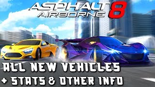 NEW KING?!? Asphalt 8: Spring 2018 Update - vehicle stats & other info