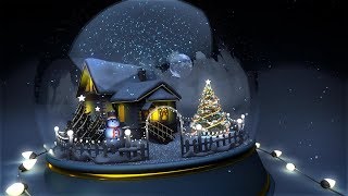 зимний праздник СТЕКЛЯННЫЙ СНЕЖНЫЙ ШАР 2020 футаж FullHD новый год рождеств GLASS SNOW BALL NEW YEAR