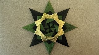Christmas Origami Instructions: Braided Corona Star (Maria Sinayskaya)