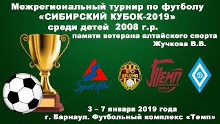 СИБИРСКИЙ КУБОК-2019 1.Динамо-2008-2(Барнаул) – Полимер-2009(Барнаул) (03.01.2019)