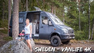 Sweden Van life with a 4x4 MB Sprinter Camper Van 4k   camperX