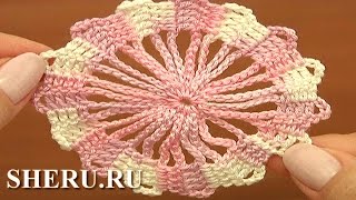 Brugge Crochet Motif Урок 2 Мотив в технике брюггского кружева
