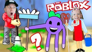 СИМУЛЯТОР УБОРЩИКА в ROBLOX Люди загрязнили ГОРОД ОТМЫВАЕМ ГРЯЗЬ с Миланой детский летсплей от FFGTV