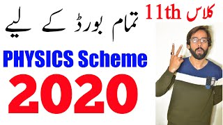 11th Class New PHYSICS Guess Paper 2020 - Physics Pairing Scheme 2020 11th Class 2020 - 11th Class