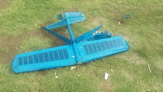 Краш кордового самолета "Ноблер". Control line Nobler crash