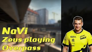 NaVi Zeus playing CS:GO Faceit on Overpass (twitch stream) (RUS)