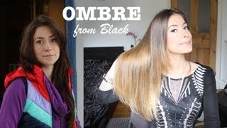 ✄ Окрашивание Омбре и Блонд из Черного Дома / Осветление волос из Черного Ombre Hair ✄
