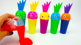 Игрушки в забавных, разноцветных лизунах