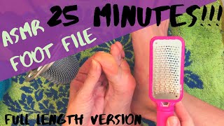 ASMR Tingles / Pedicure Sounds / No Talking / Foot File / Foot Massage