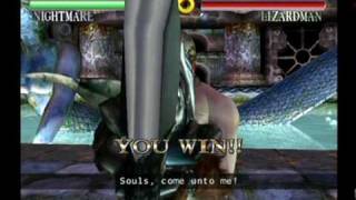 Soul calibur 1 nightmare arcade playthrough and ending