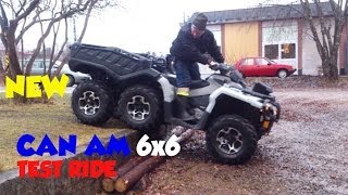 The New Can Am 6x6 Outlander 1000 XT ATV test ride