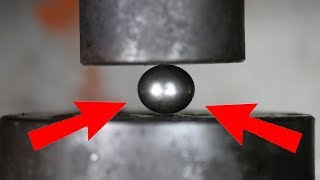Experiment The Mighty Bearing Ball VS Hydraulic Press | The Crusher