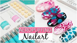 Aeropuffing nailart - Airbrush & ombre effect! ♥ Beautynailsfun.nl