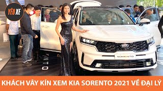 BOM TẤN Kia Sorento 2021 về đại lý, khách hàng vây kín xem xe vì QUÁ ĐẸP |Yêu Xe|