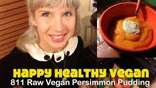 Raw Vegan Persimmon Pudding Recipe Demo