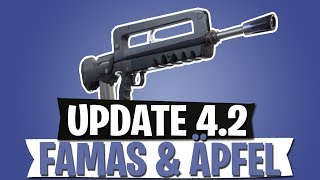 UPDATE 4.2 | FAMAS & ÄPFEL | LEGENDARY BURST | FORTNITE BATTLE ROYALE Deutsch