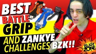 Best Beyblade Grip!  Plus! Zankye Challenges Me to Beyblade Battle!  Beyblade Toys Launcher Review