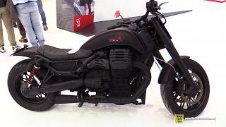 Moto Guzzi Dinoromano Custom Bike - Walkaround - 2017 EICMA Milan